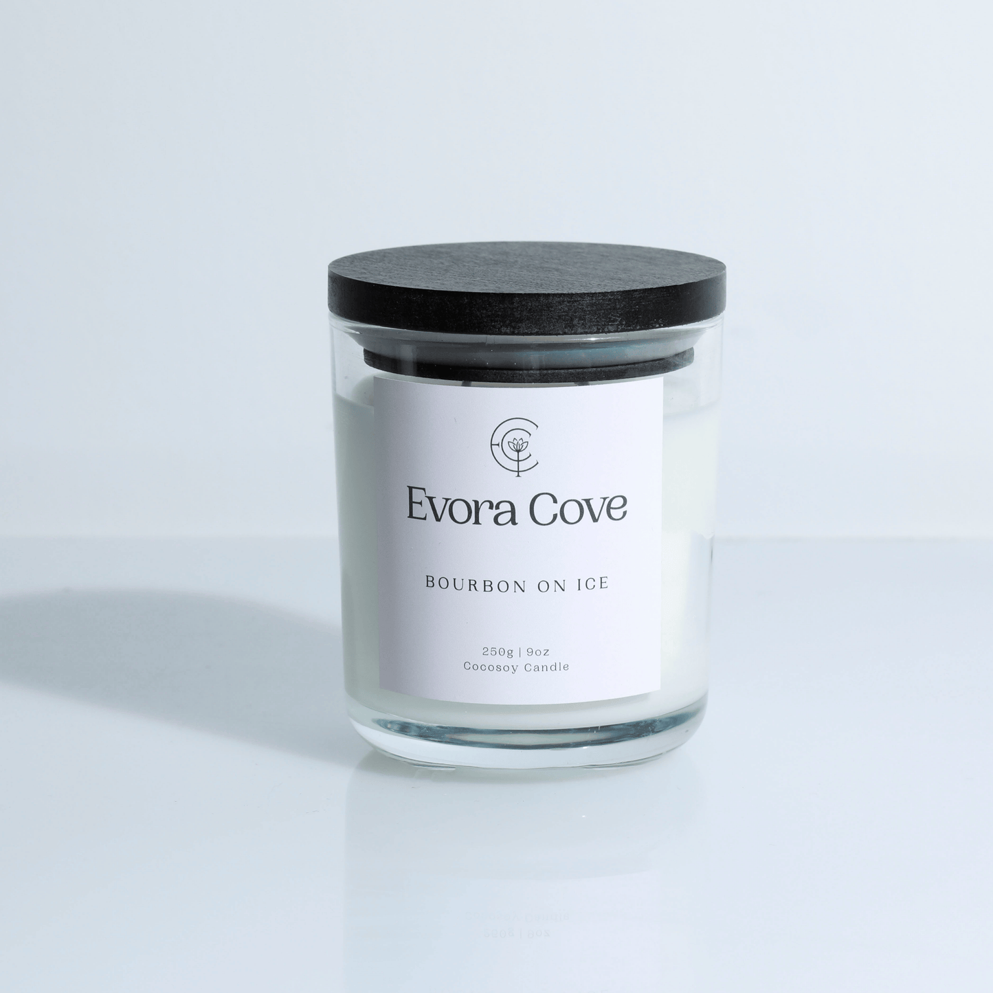 Large Bourbon On Ice Candle