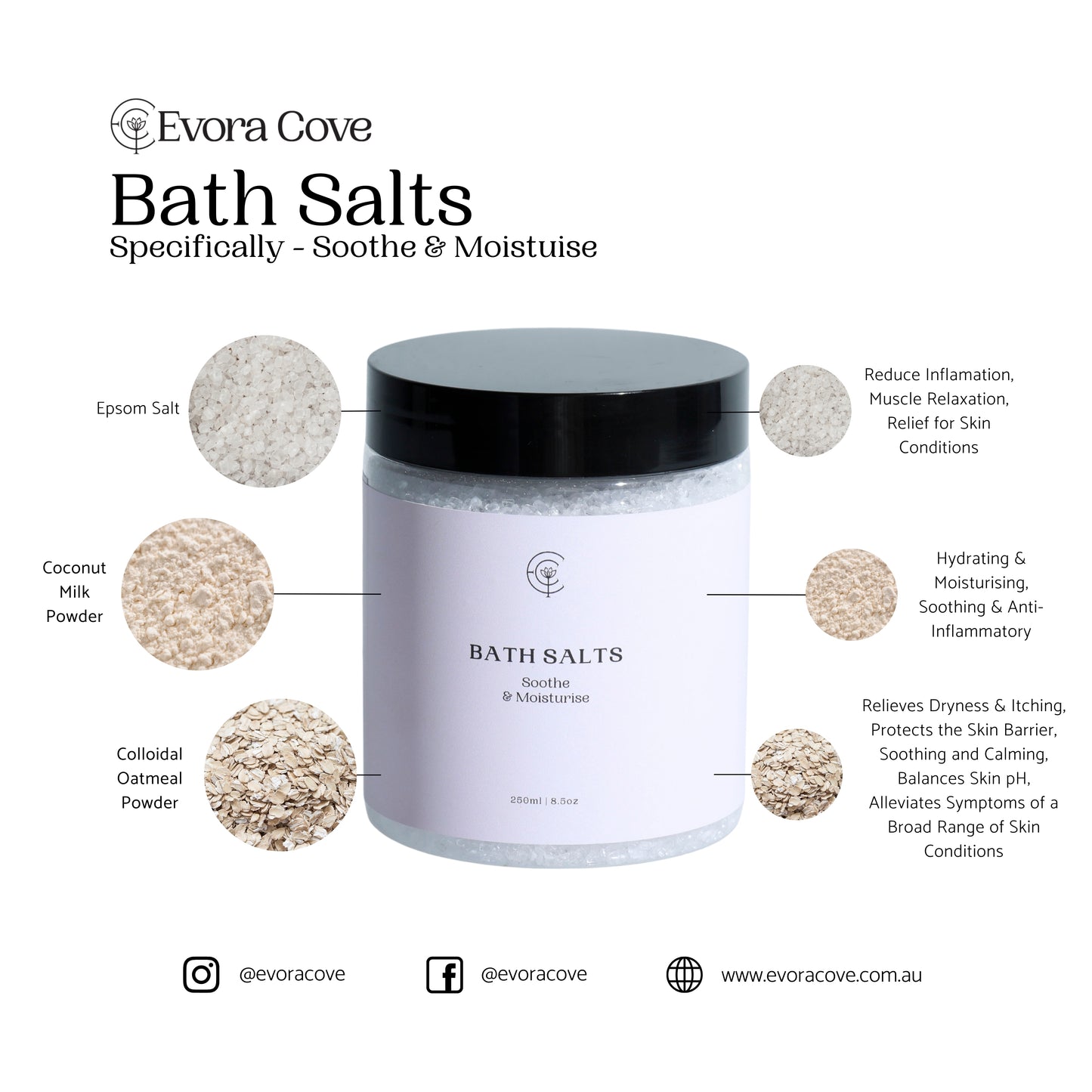 Soothe & Moisturise Bath Salts